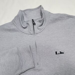 Vineyard Vines Gray Quarter Zip Pullover Sweater Mens XXL